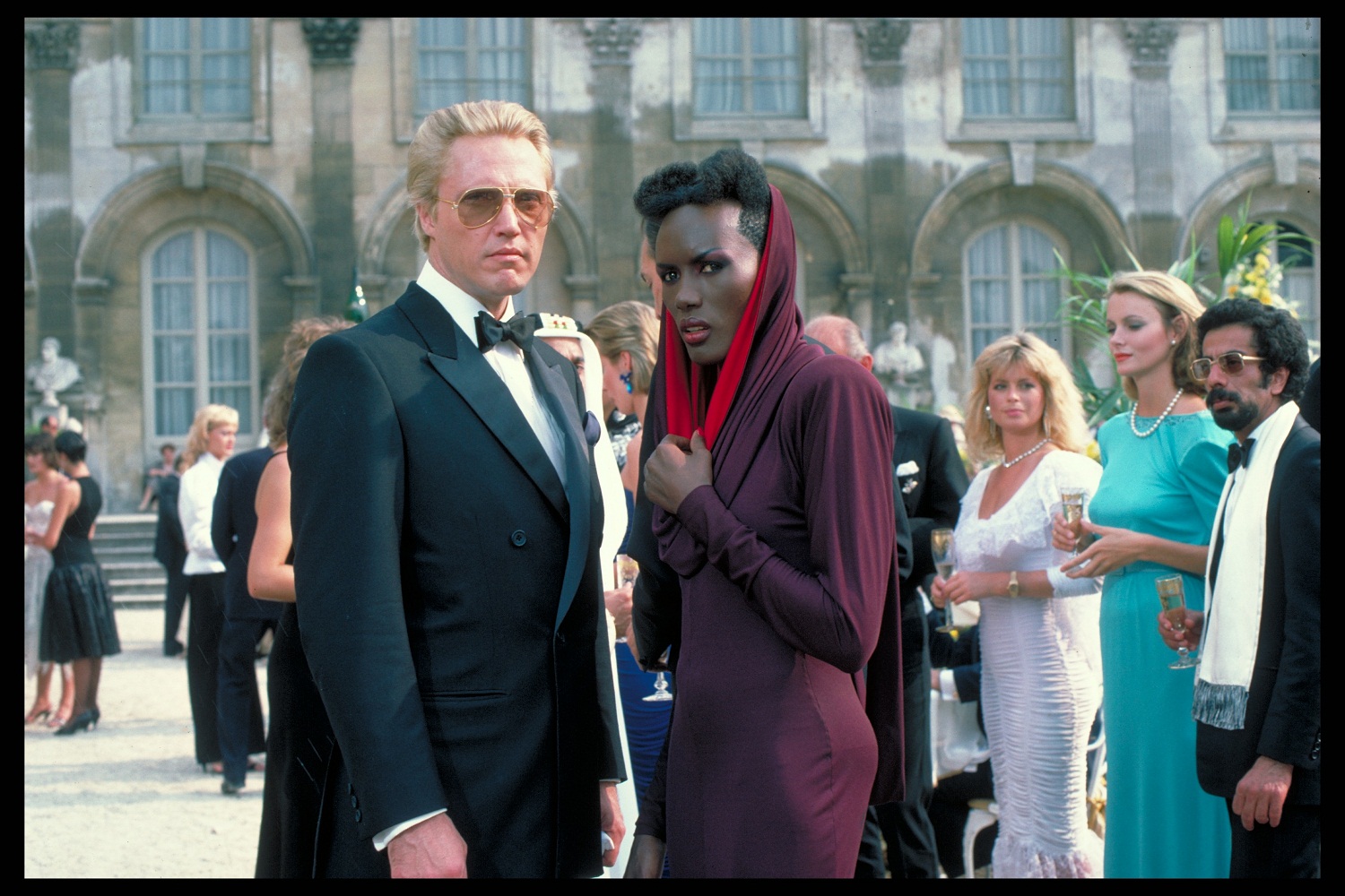 Zorin (CHRISTOPHER WALKEN) and May Day (GRACE JONES)
