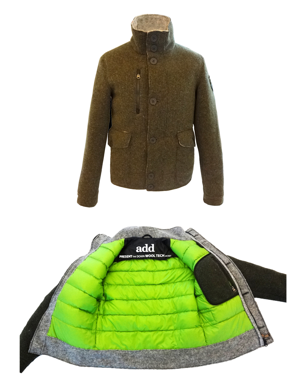 ADD WOOL TECH_GIACCA CON BOTTONI_bassa