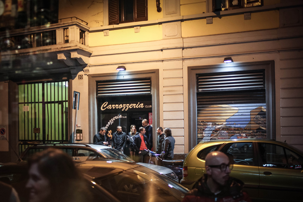 esterno del night club la carrozzeria9