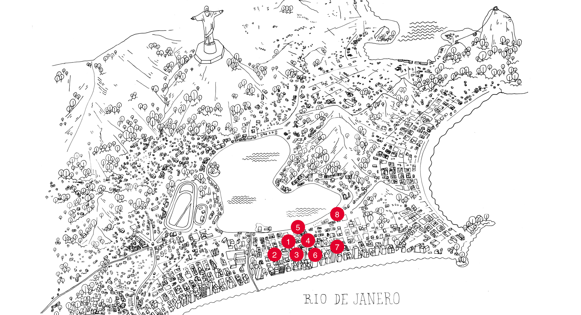 mappa-città Rio