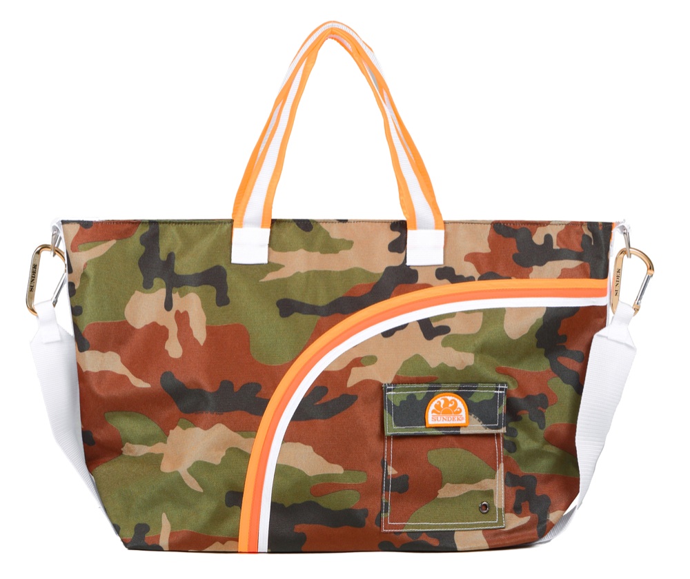 Becokan Borsa Da Spiaggia Grande In Tela Impermeabile Con Fondo Rinforzato In Iuta - 52x37cm