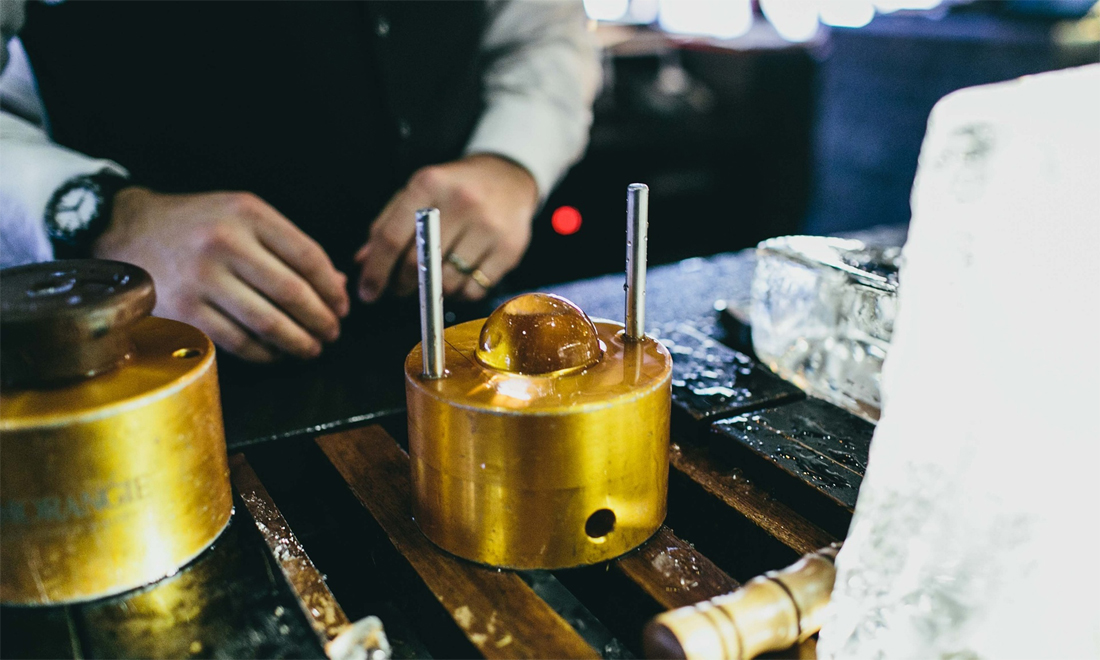 La forma del ghiaccio nei cocktail