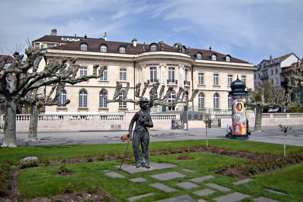 Vevey, statua di Charlie Chaplin