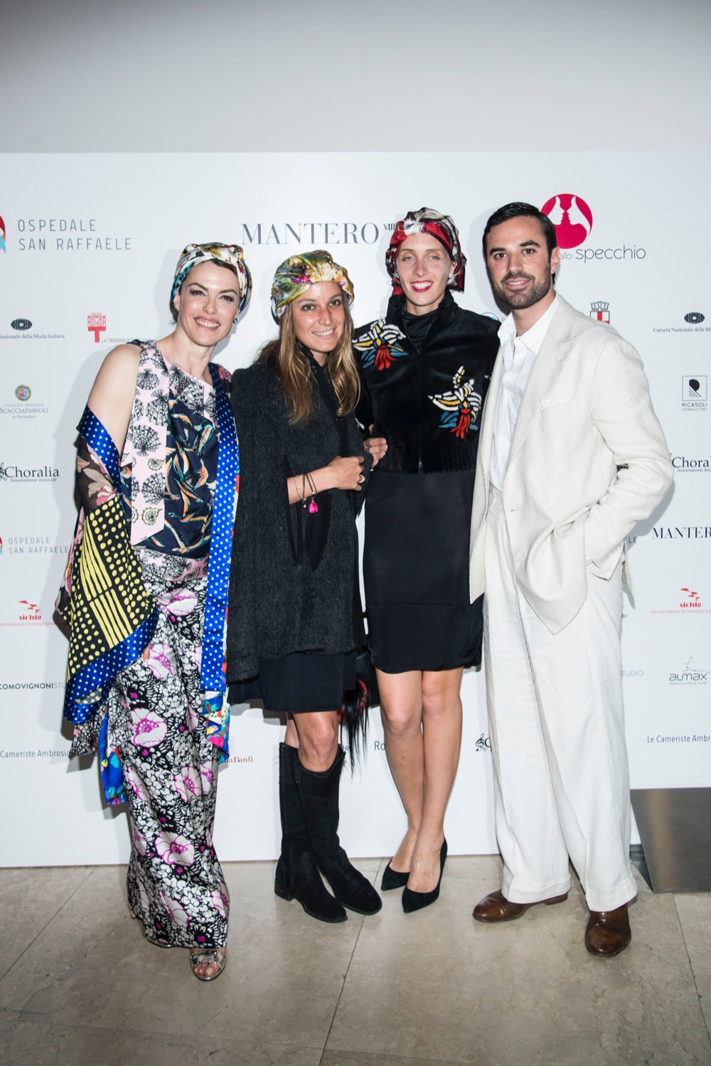 Evento Charity Dee di Vita e Mantero - Da sx Maria Mantero, Scilla Ruffo di Calabria, Matilde Borromeo, Guido Taroni