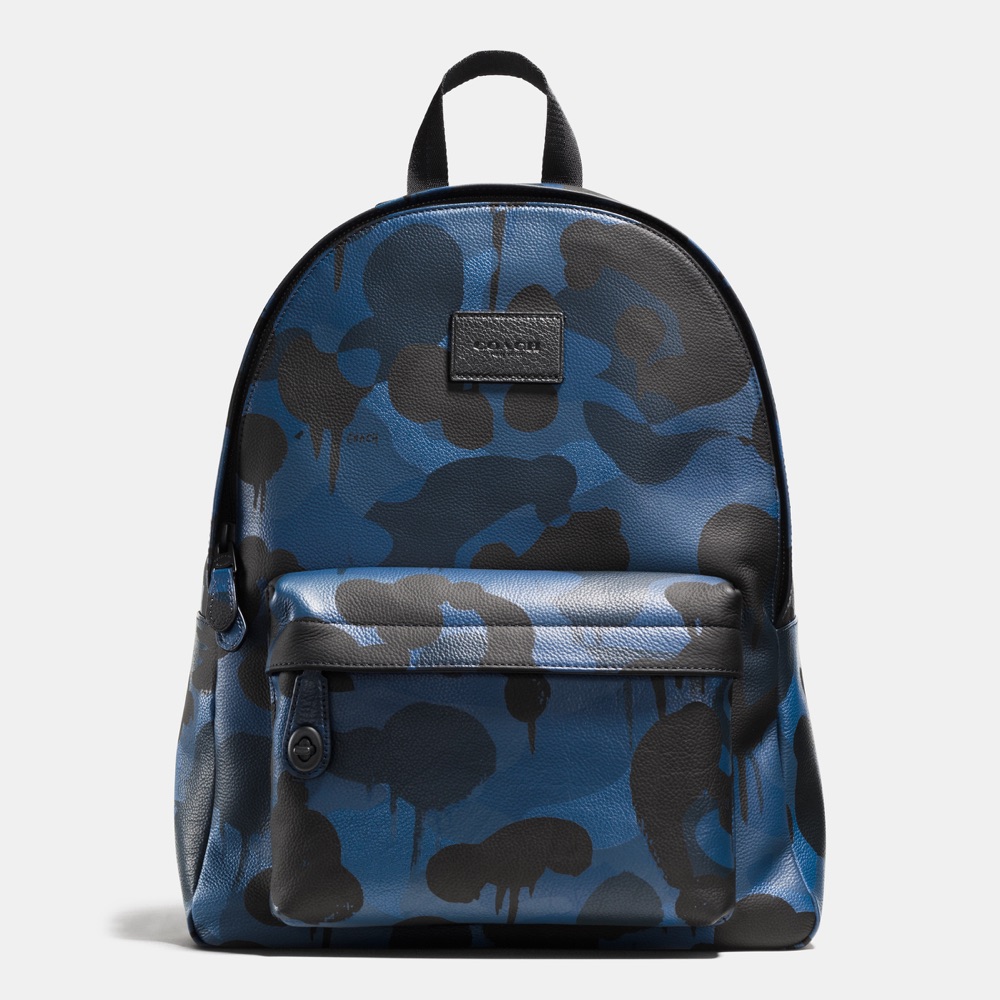 Campus Backpack in Refined Pebble Leather_72063_Denim Wild Beast