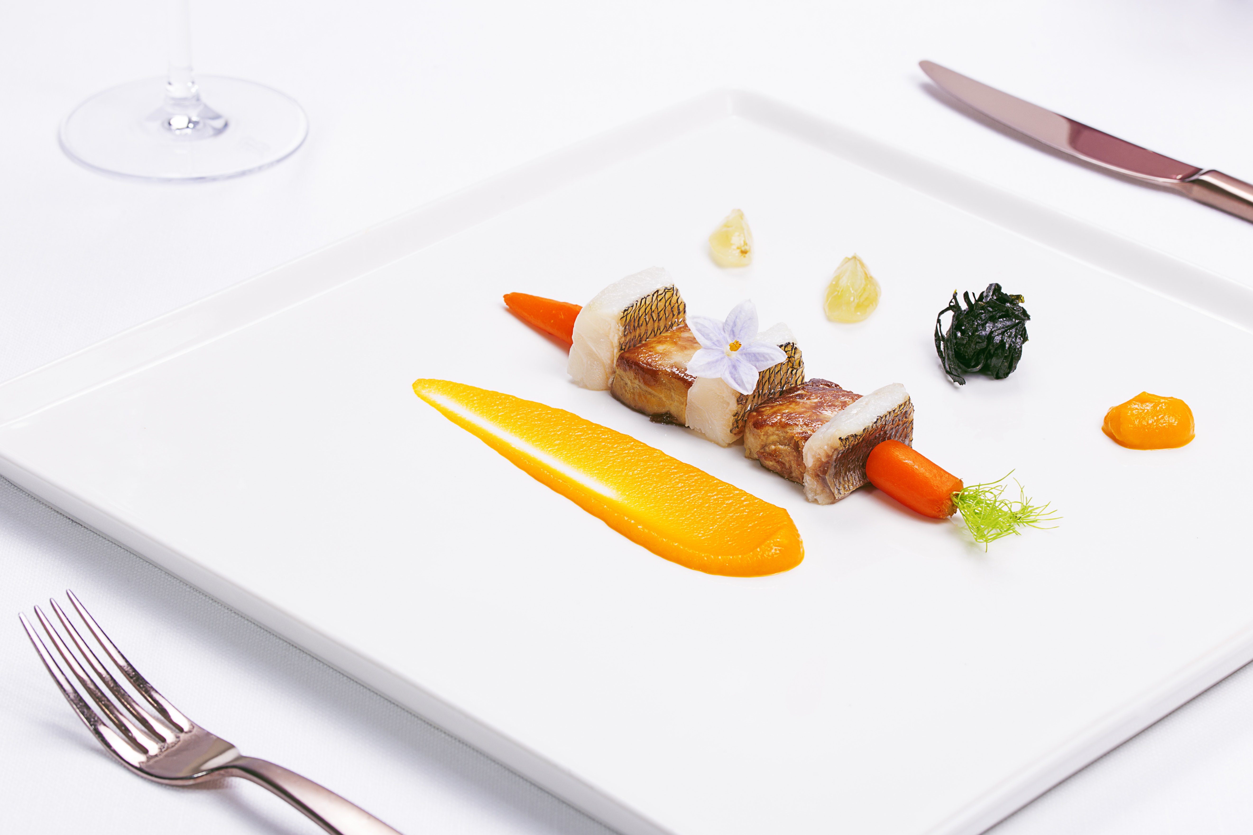 Pezzogna e foie gras