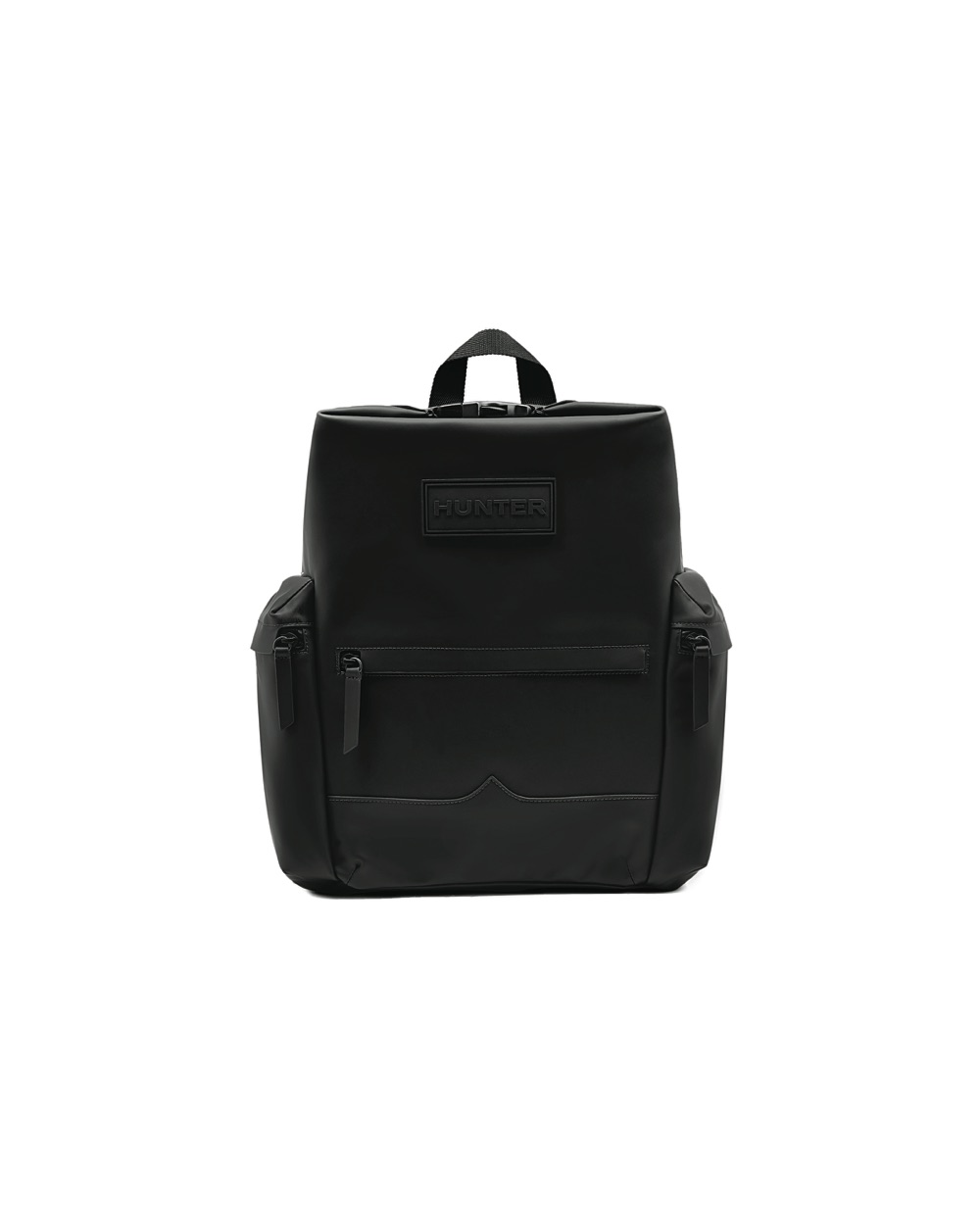HUNTER ORIGINAL CORE - RUBBERISED LEATHER BACKPACK - BLACK - UBB2022LRS-BLK (1)