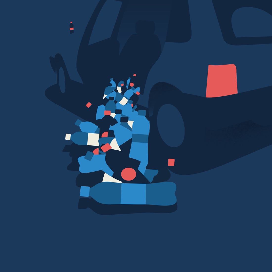 Andrea Vercetti, Illustrazione, Notte di plastica