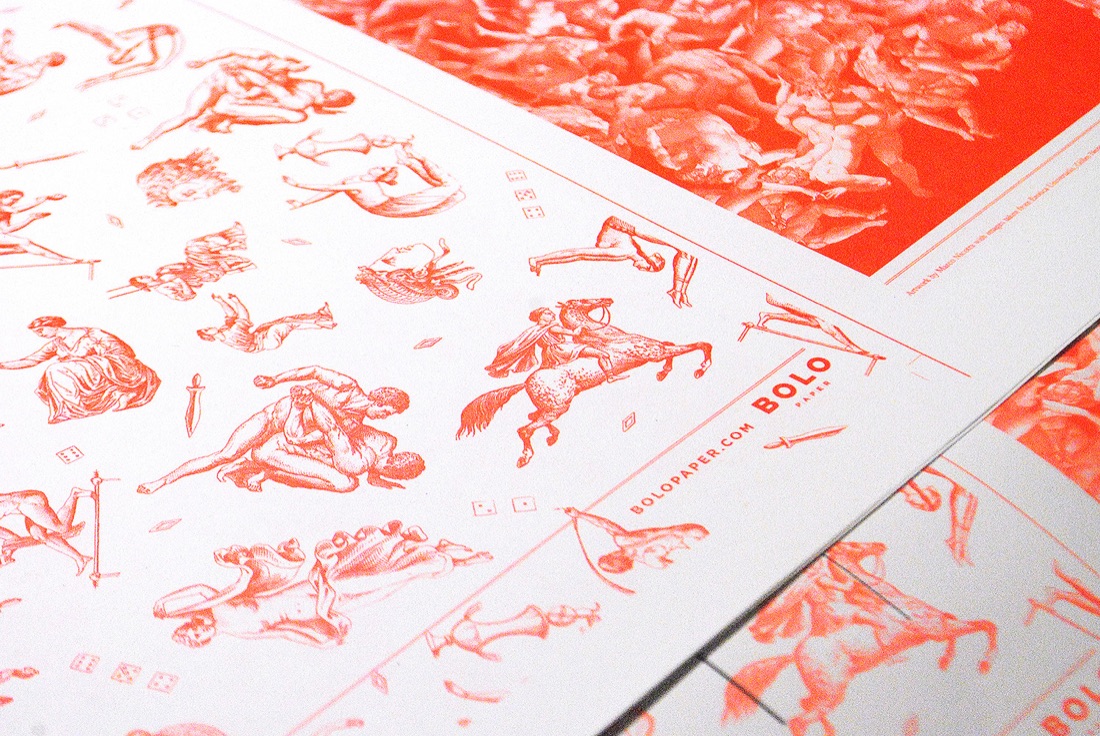 BOLO Paper poster, stampato presso Tipografia Reali con pantone 506 fluo, 2017