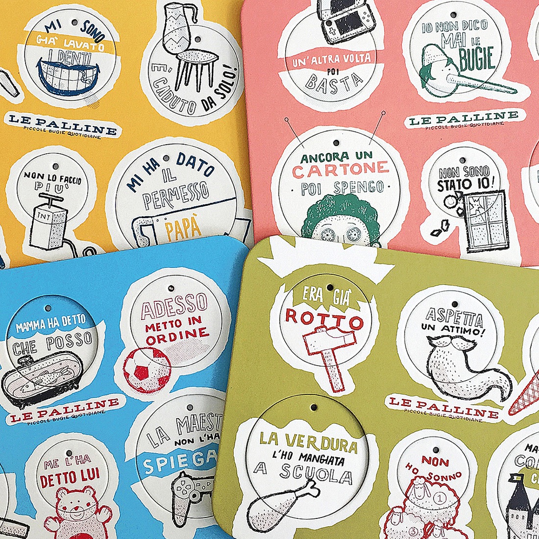 Le Palle.it , Le Palline piccole bugie quotidiane, illustration elyron