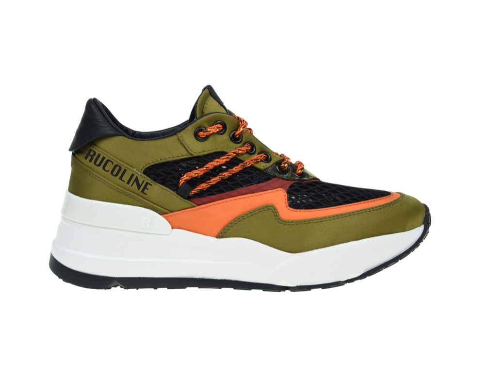 RUCOLINE_SPRING SUMMER 2019_R-EVOLVE 8443 SATIN AIR GREEN-ORANGE RUCOLINE_SPRING SUMMER 2019_R-EVOLVE 8443 SATIN AIR GREEN-ORANGE