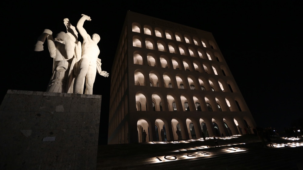 06_FENDI Palazzo della CiviltÃ Inauguration day - shot by the drones