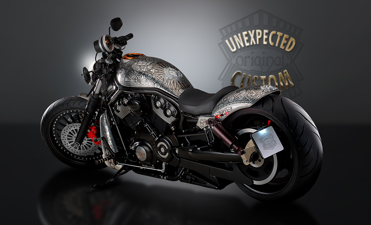 Unexpected custom. Глушитель v rod. v rod custom. custom bike art.
