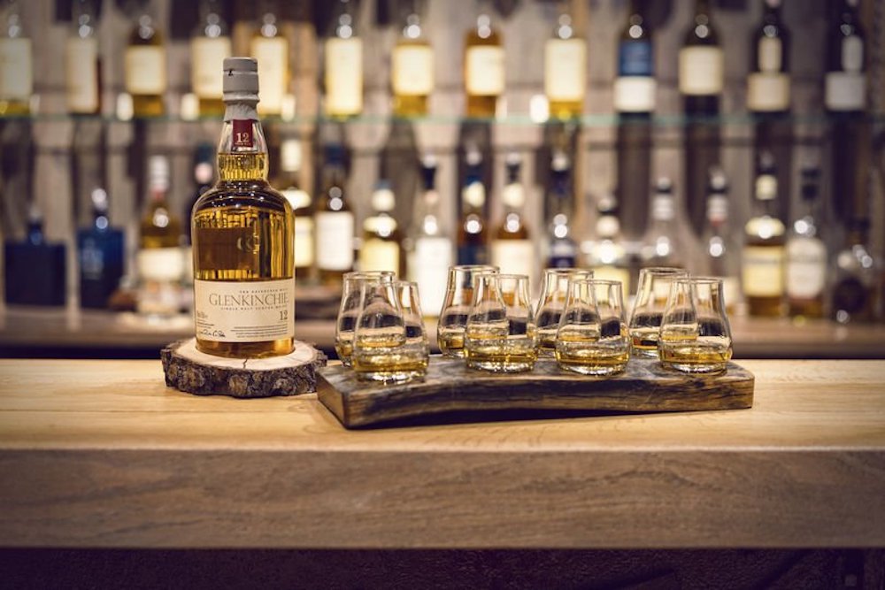 Bottle & Glasses on bar