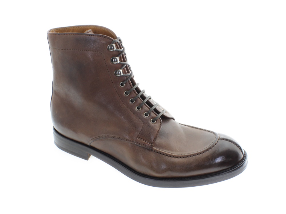 DOUCAL'S -Work Boot stringato in pelle spazzolata con cucitura norvegese