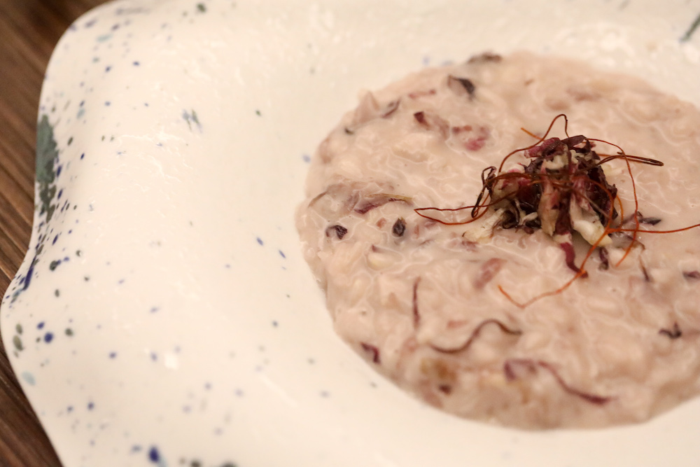 Risotto radicchio, Pannerone e vino rosso (2)