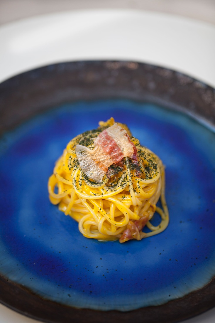 Stabile Marco | Spaghetti alla carbonara birrata e toscanizzata ©LiudmilaMusatova