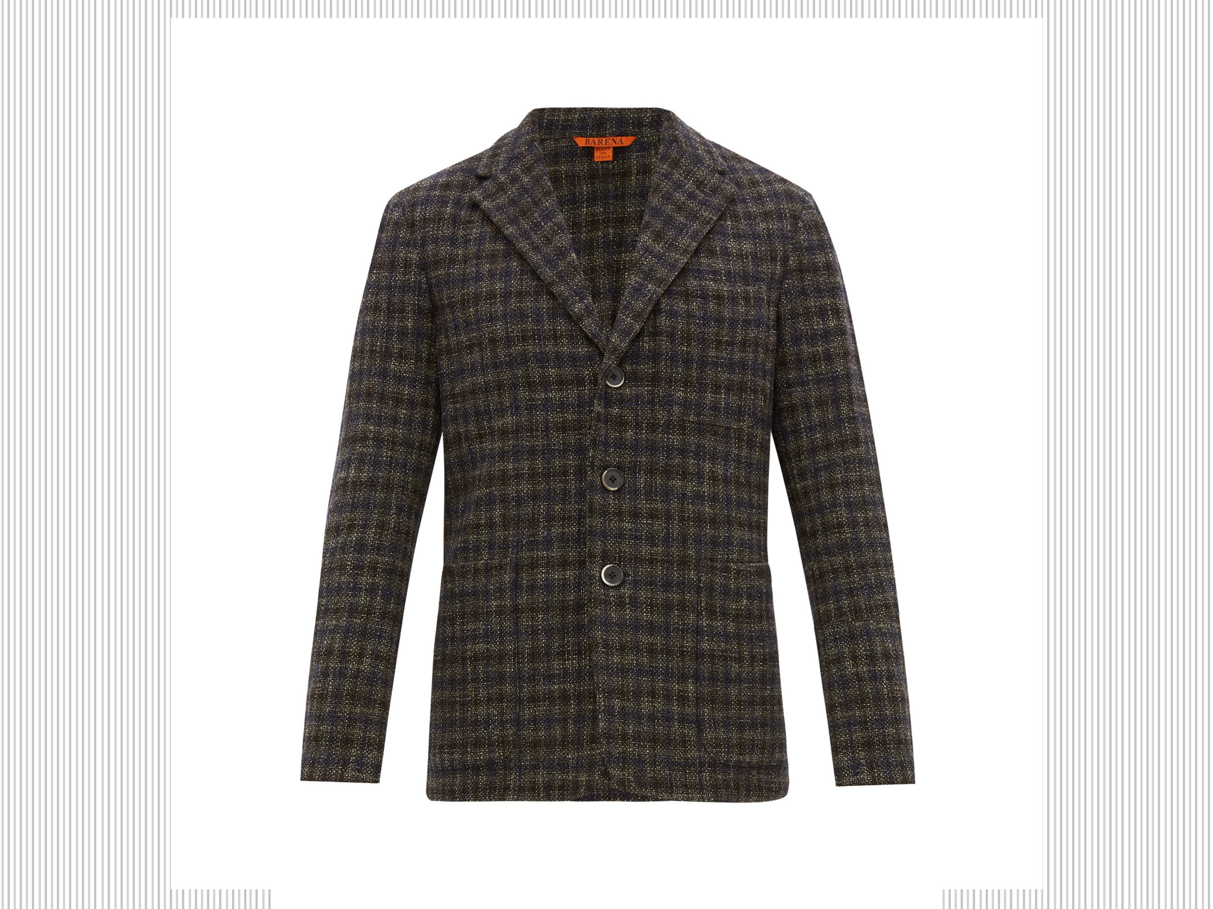 BARENA VENEZIA Giacca in tweed con motivo check