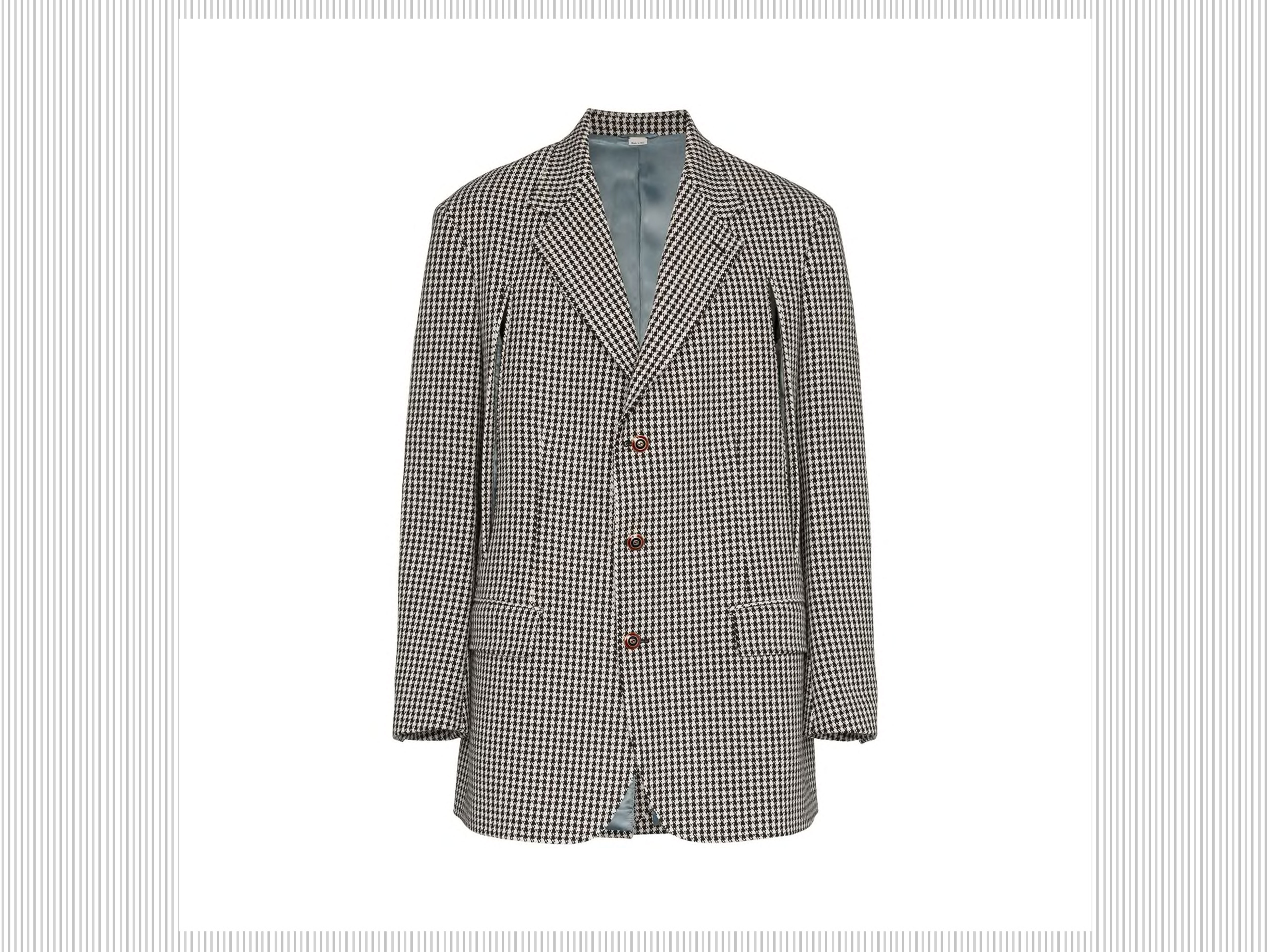 Gucci - Giacca in misto cashmere e lana con stampa a quadretti