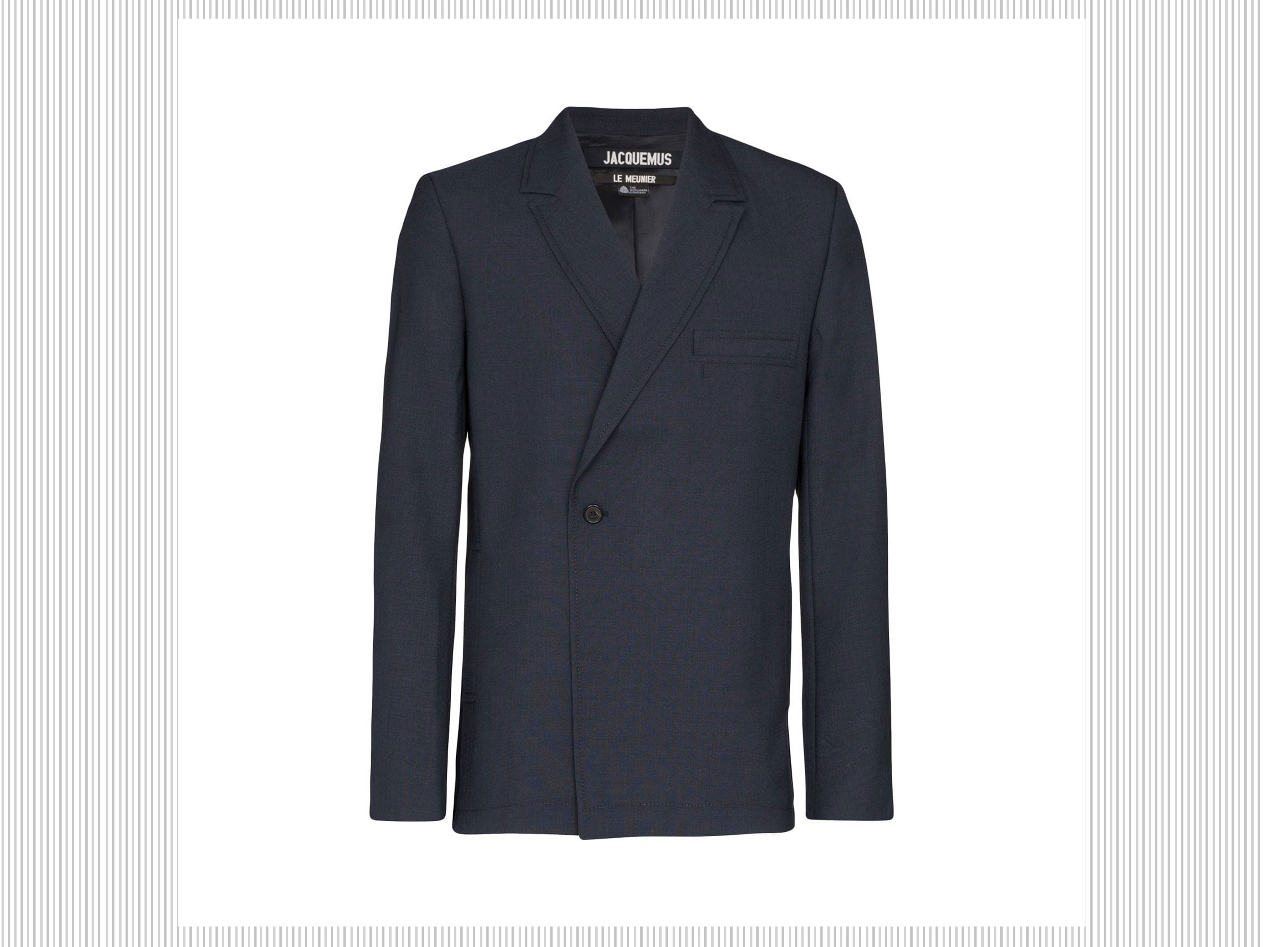 Jacquemus - Giacca doppiopetto in lana con taschino sul petto