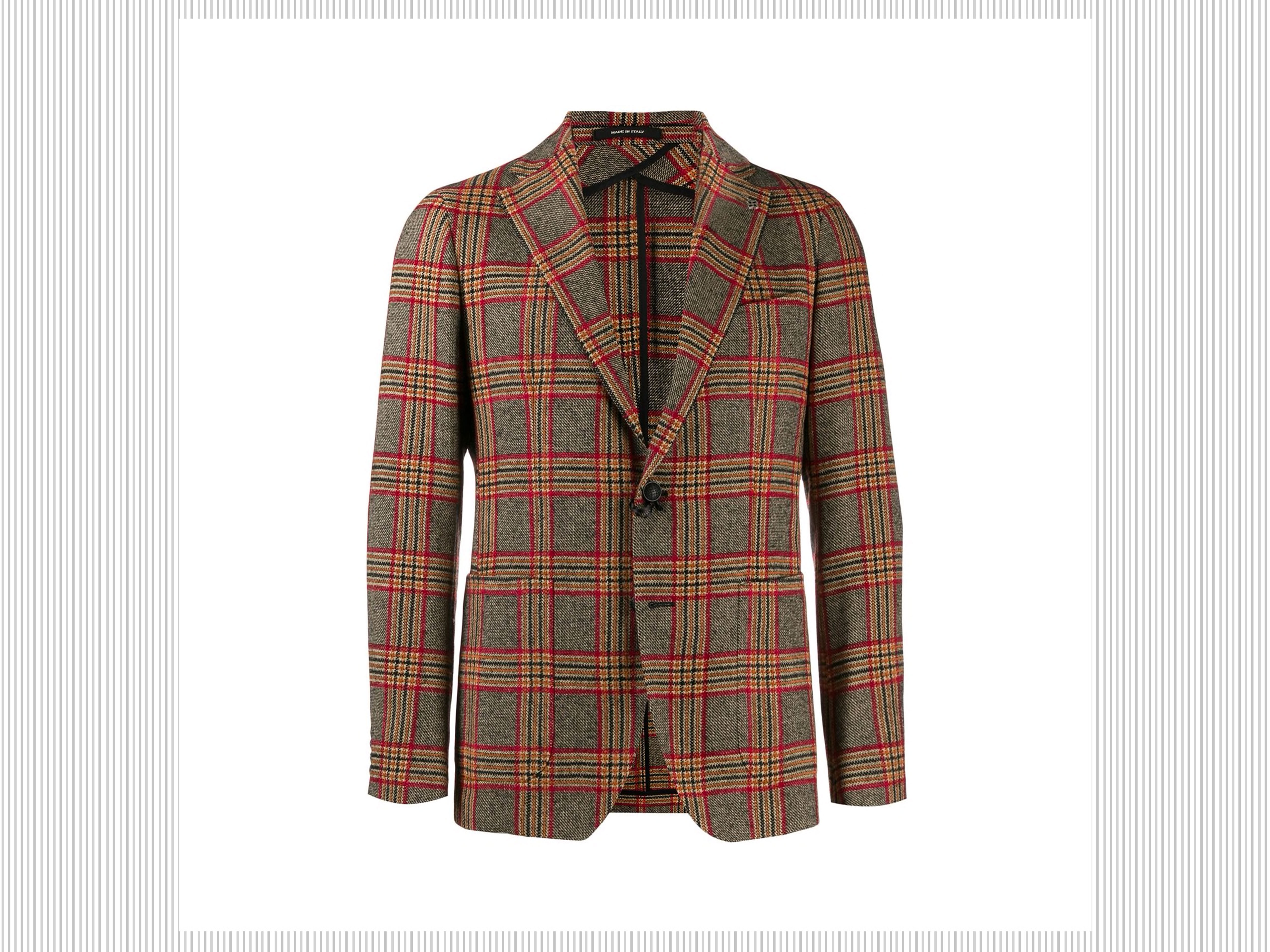 Tagliatore - Giacca in lana e cotone a stampa tartan