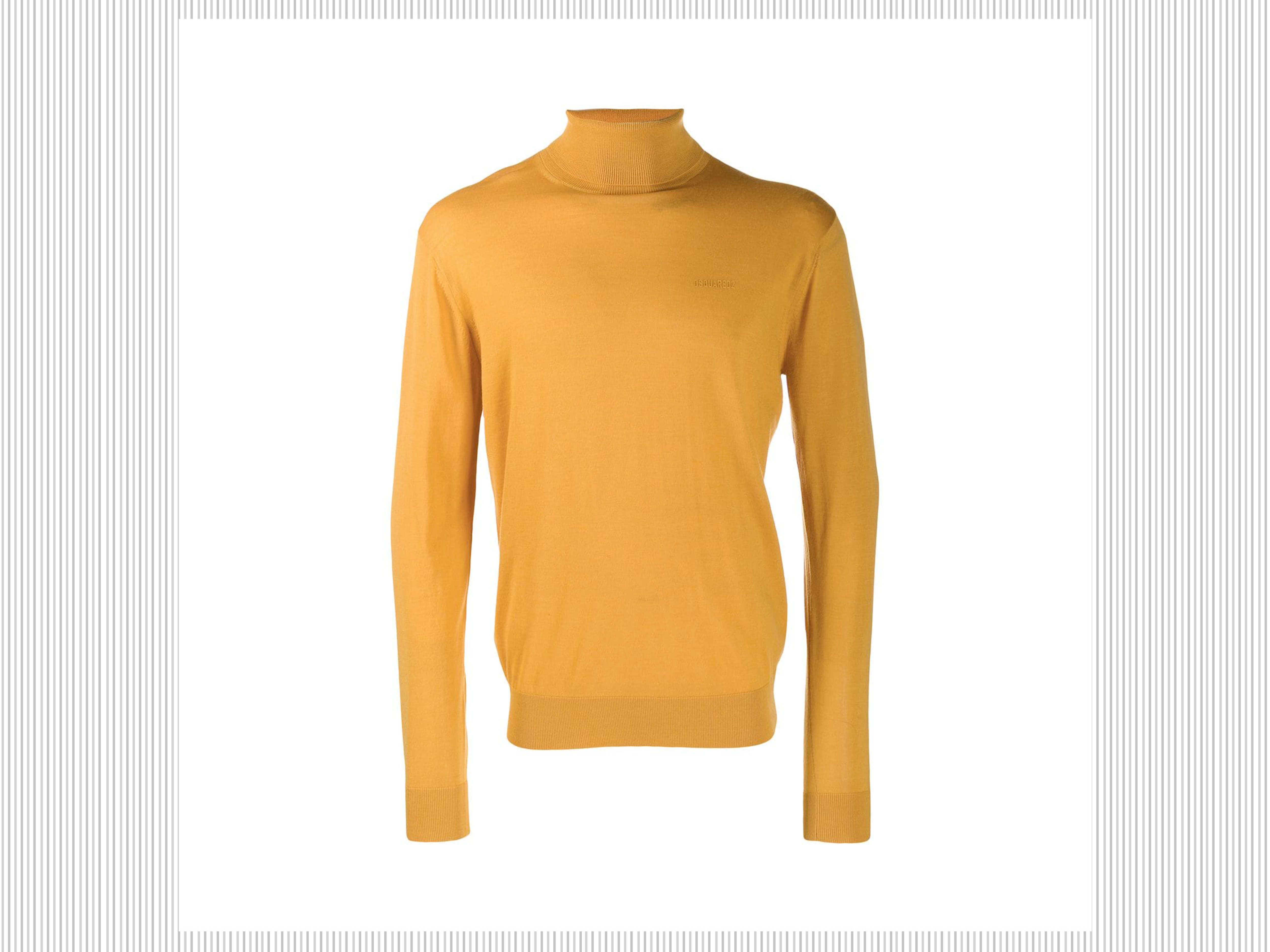 DSQUARED2 - Felpa gialla a collo alto