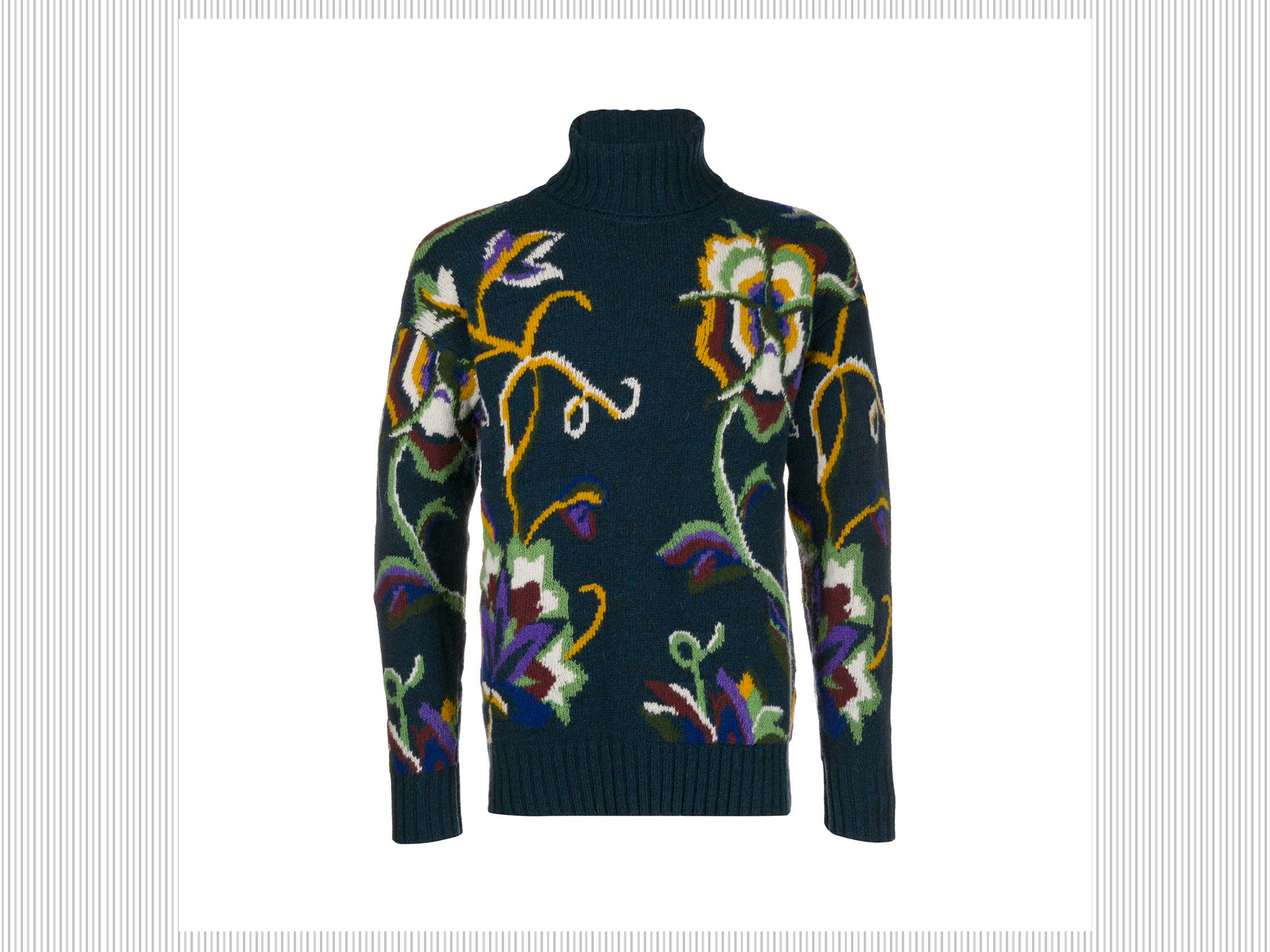 ETRO - Maglione a collo alto a fiori