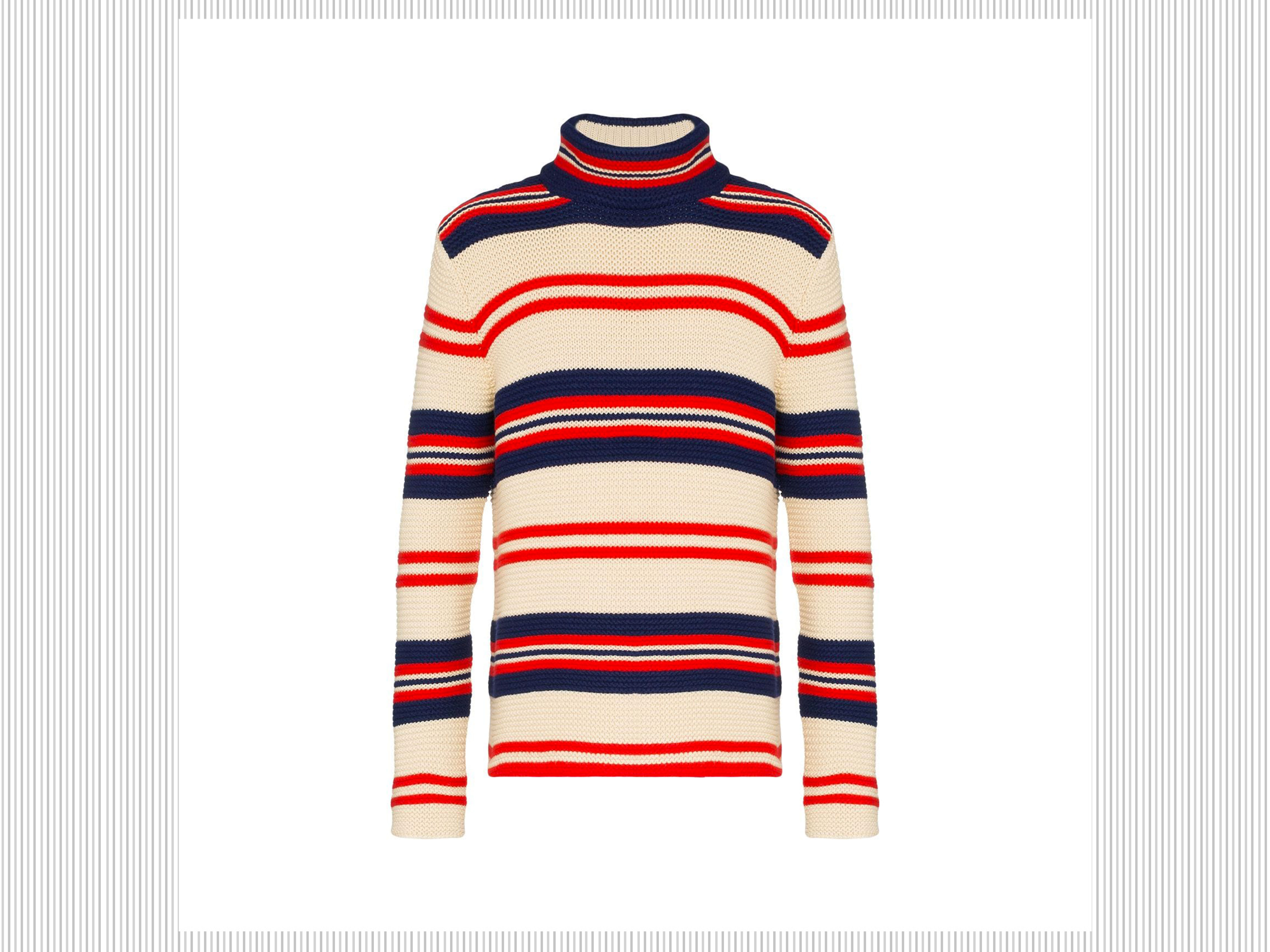 GUCCI - Maglione a righe multicolor