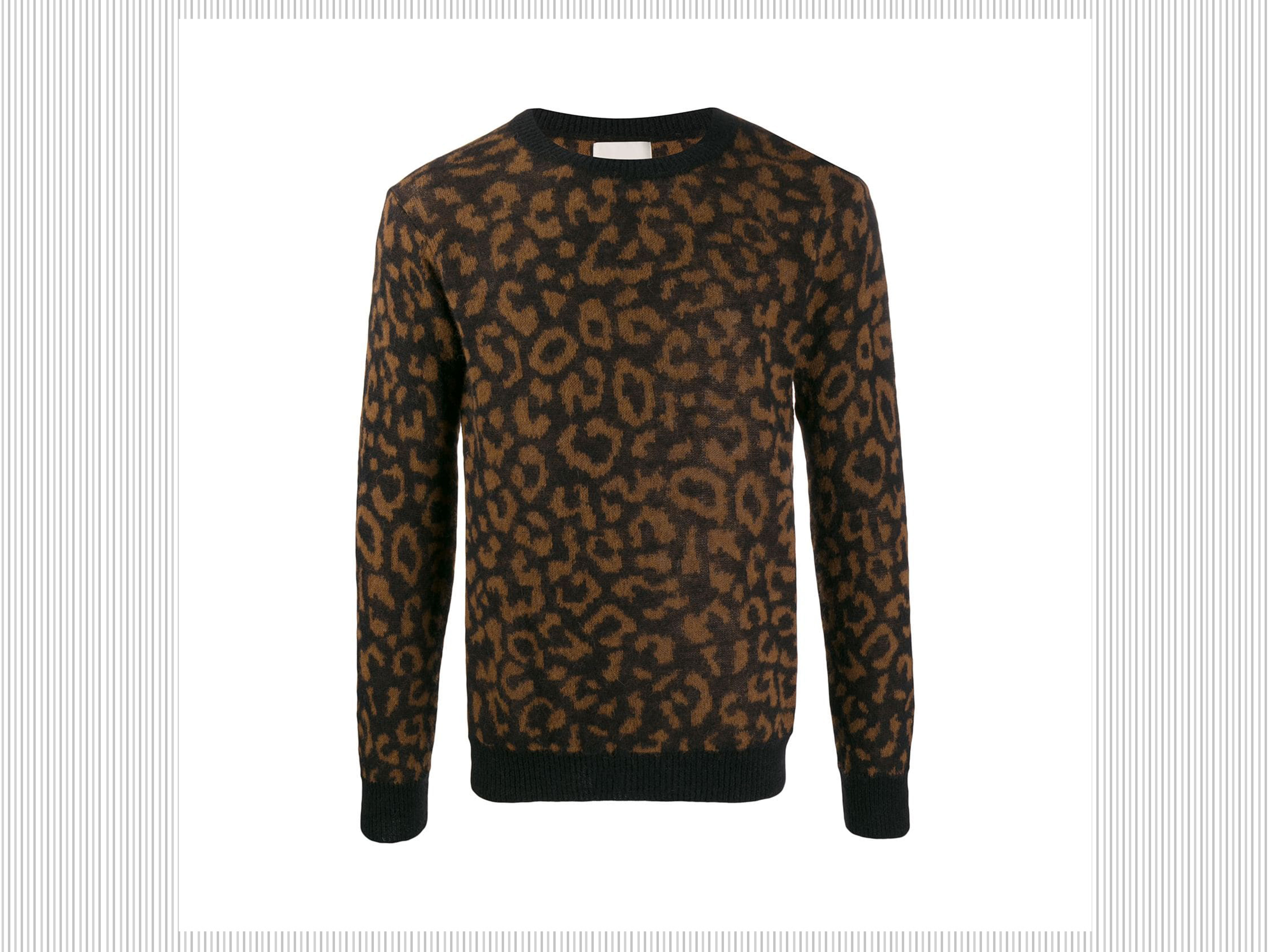 LANEUS - Pullover animalier in lana e alpaca LANEUS - Pullover animalier in lana e alpaca