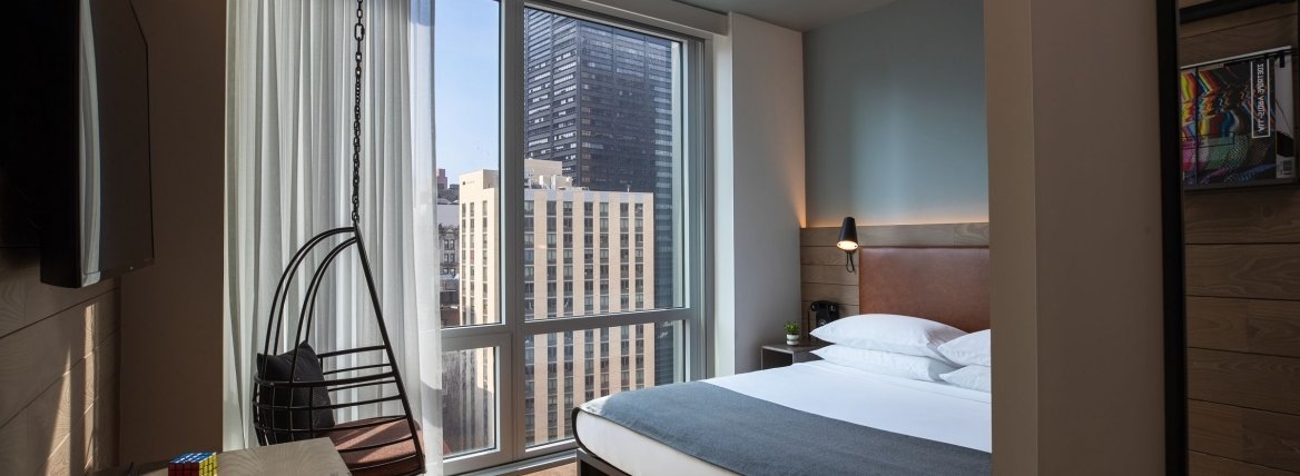MoxyDowntown5 stanza del Moxy Downtown Hotel