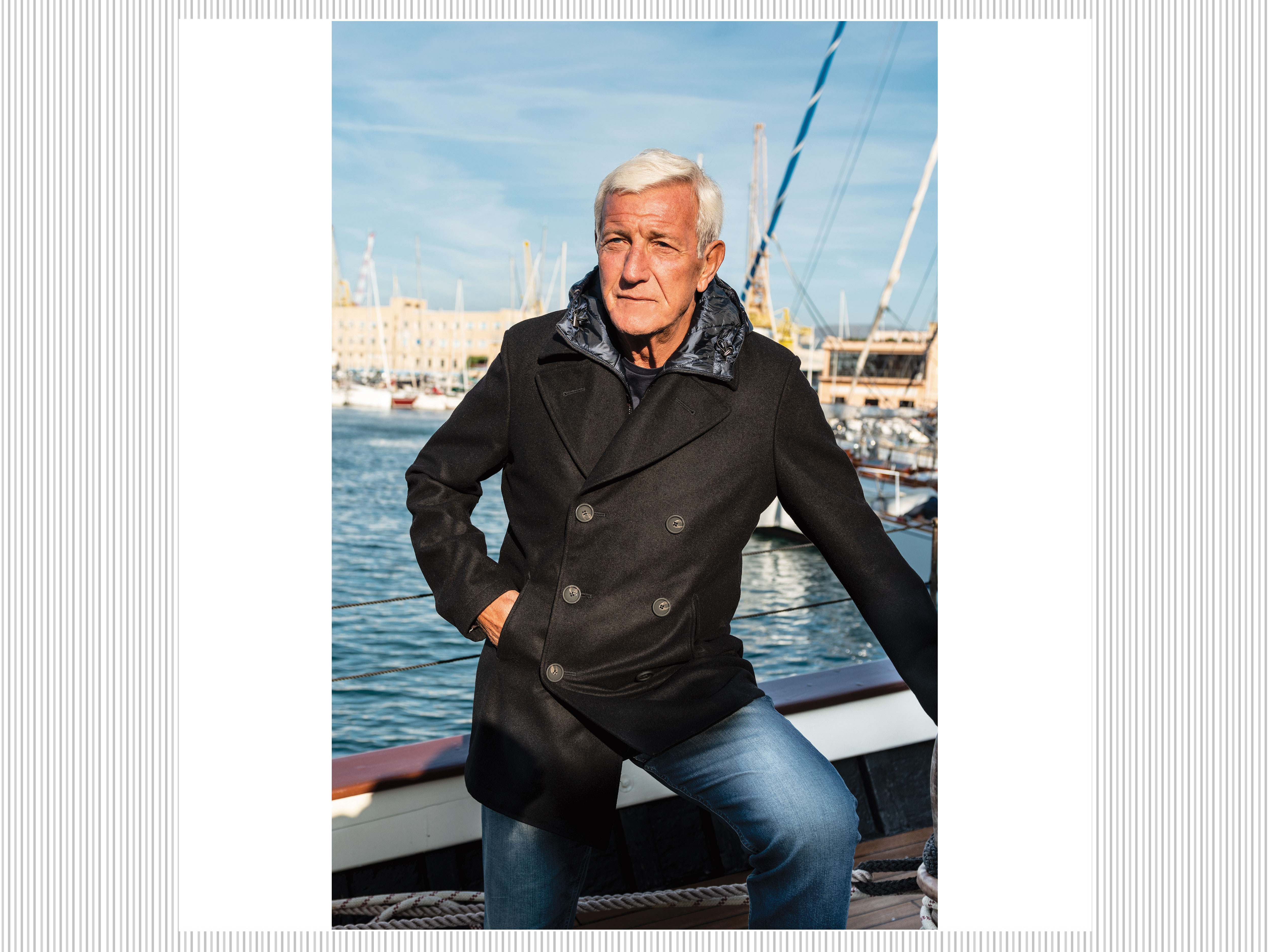 Marcello Lippi veste SEA-TY Peacoat