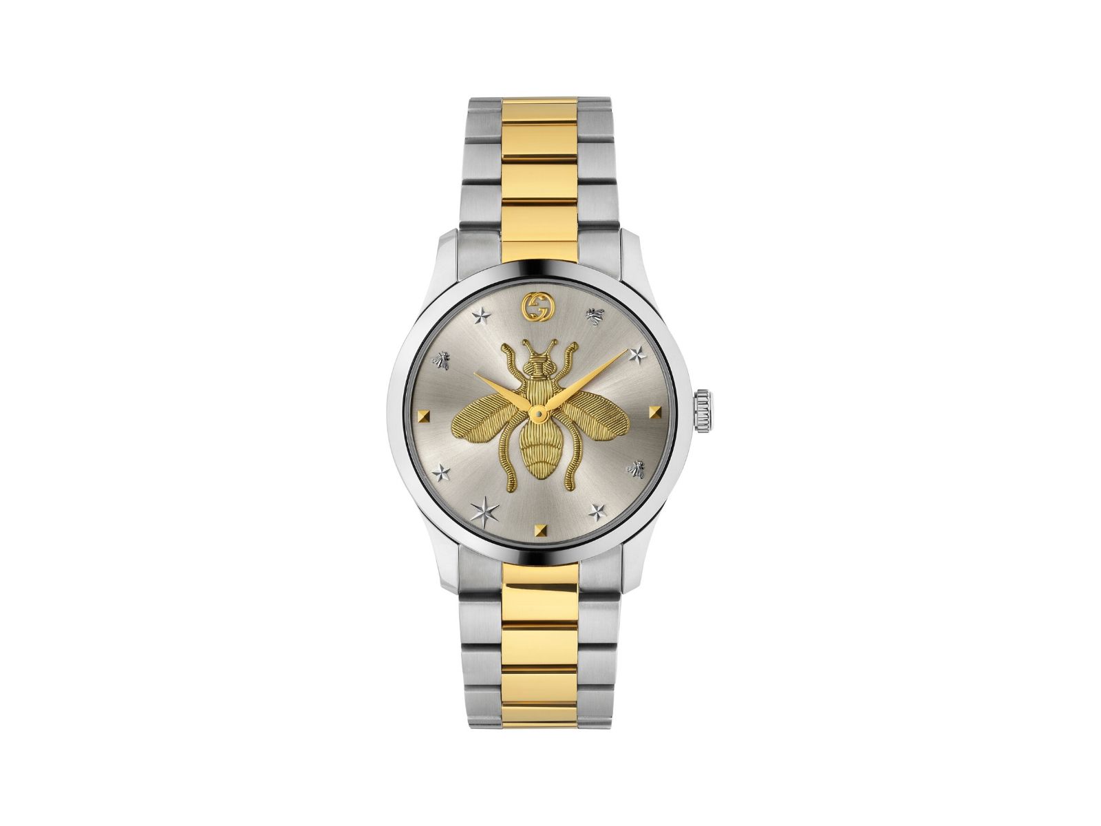 Orologio Gucci G Timeless Automatica con al centro la grande ape, simbolo del marchio Orologio Gucci G Timeless Automatica con al centro la grande ape, simbolo del marchio