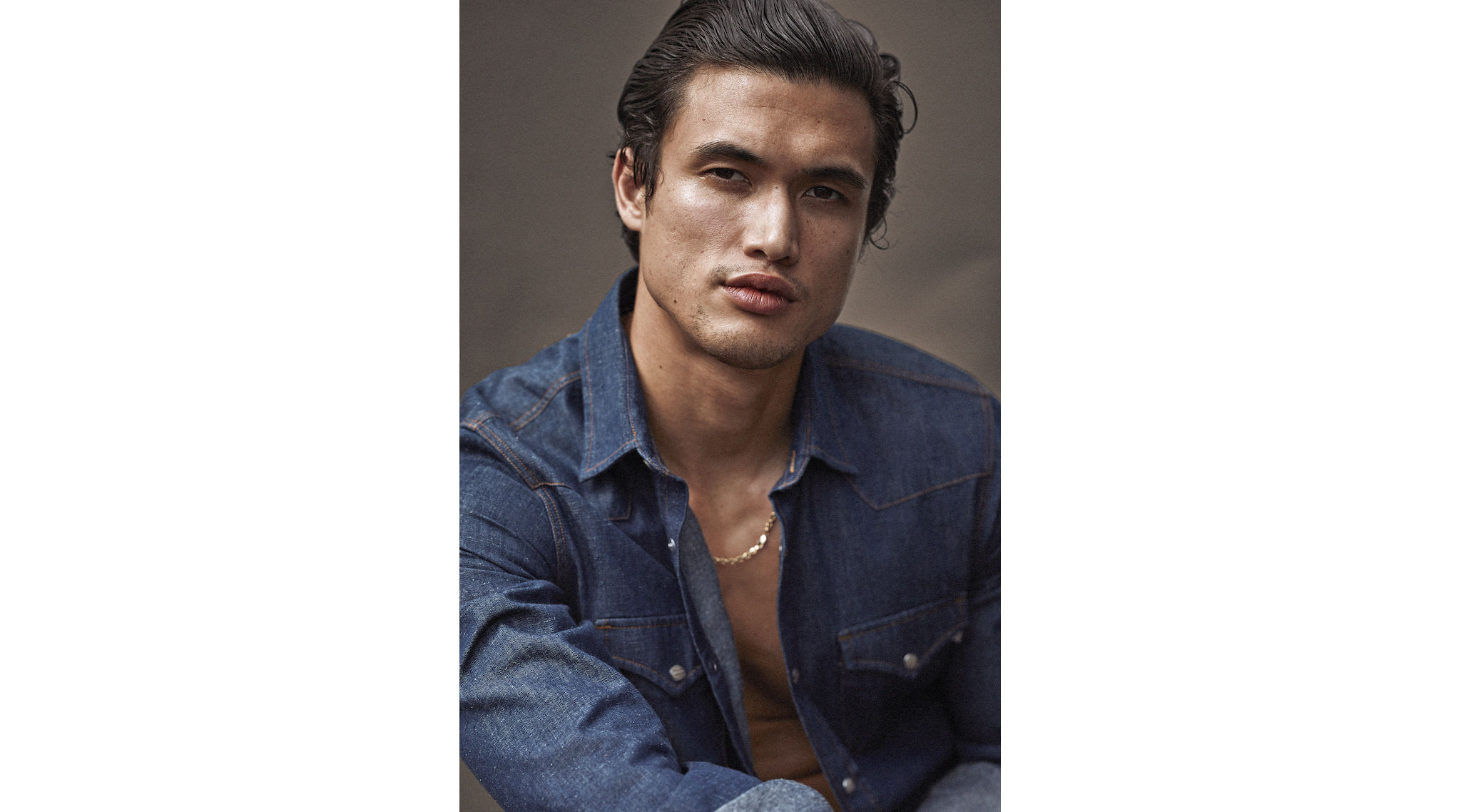 Camicia Roy Roger's. Grooming: Mira Chai Hyde @The Wall Group using House of Skuff, Tatcha Cosmetics. Styling assistant: Carla Perez.