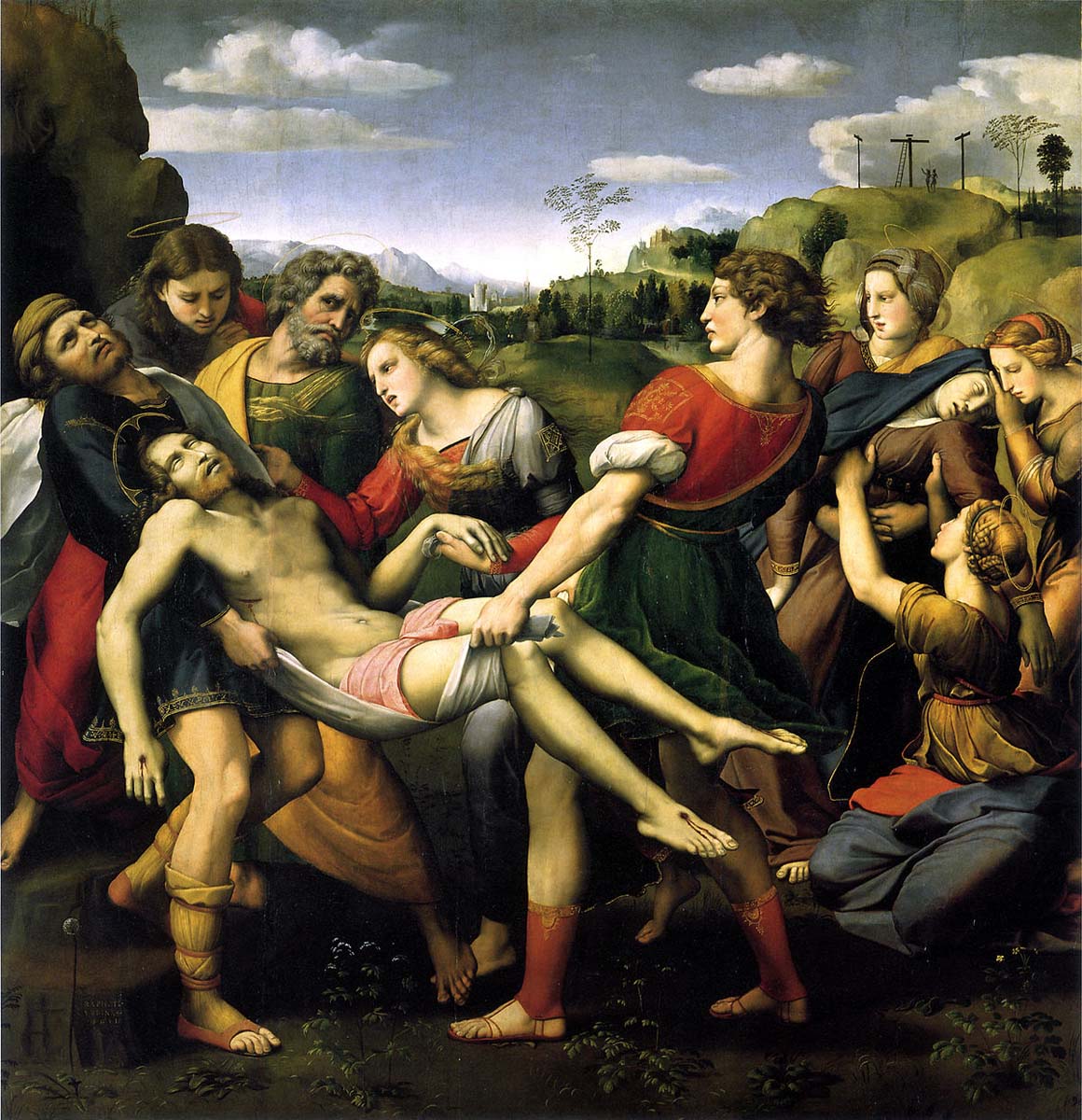 Raffaello Sanzio, Deposizione Borghese, 1507, Galleria Borghese