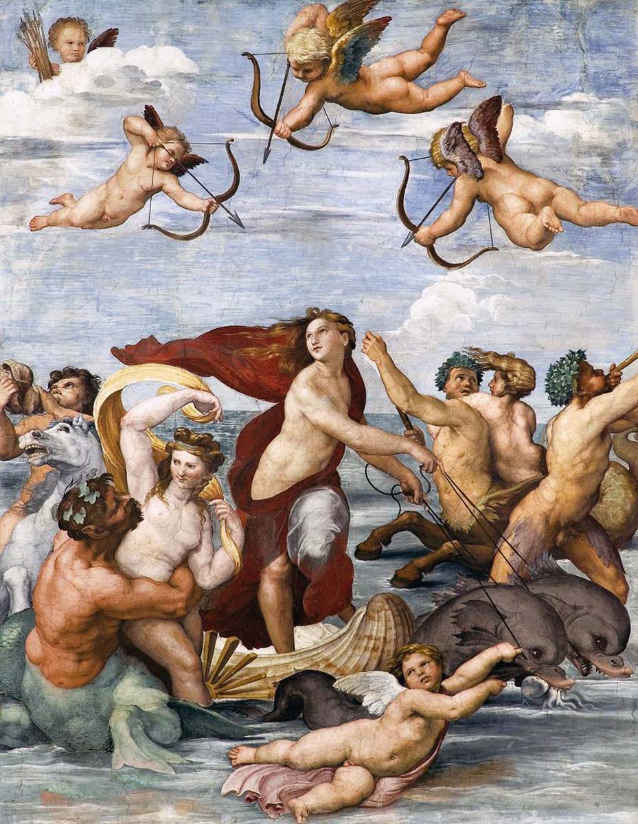 Raffaello Sanzio, Trionfo di Galatea, 1512 circa, Villa Farnesina Roma