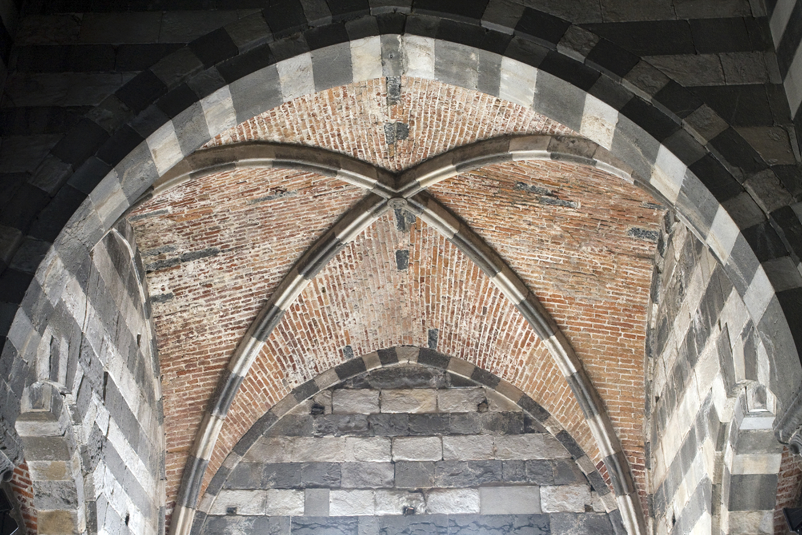 Gothic church ceiling