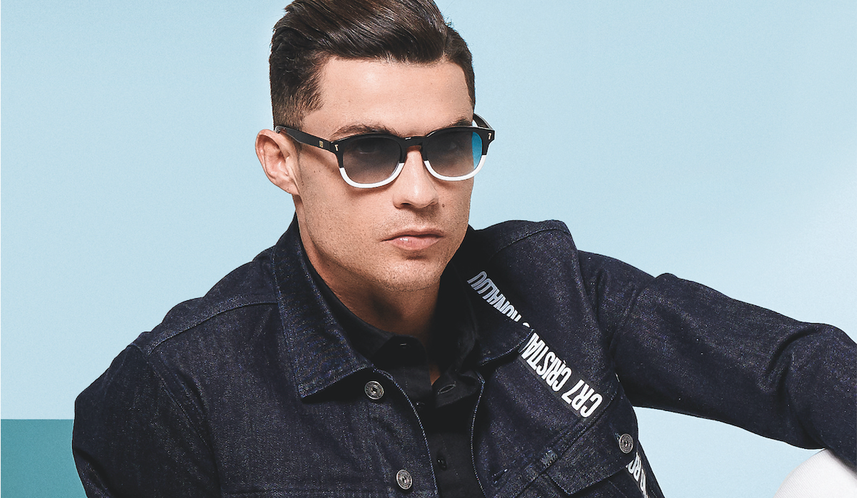 Aviator Ronaldo Sunglasses Cristiano Ronaldo CR7 GOLDE GS001 Black