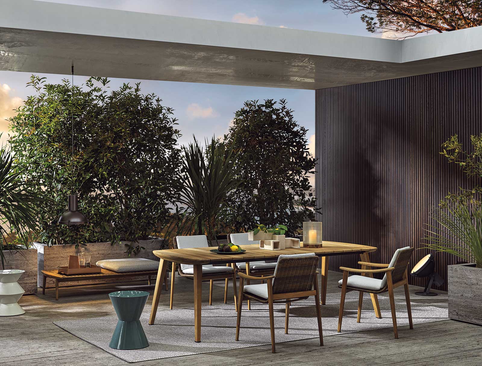 Arredare gli spazi esterni Fynn Outdoor Minotti