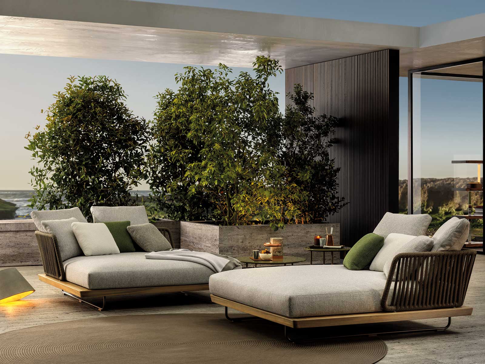 Arredare gli spazi esterni Sunray Minotti