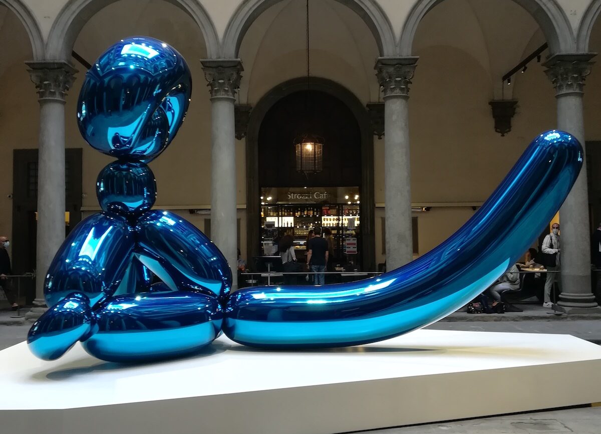 Jeff Koons, Gazing Ball (Rubens Tiger Hunt), 2015 olio su tela, vetro e alluminio; cm 163,8 x 211,1 x 37,5 Collezione dell’artista. © Jeff Koons Photo: Tom Powel Imaging, Courtesy Gagosian Serie Gazing Ball Paintings