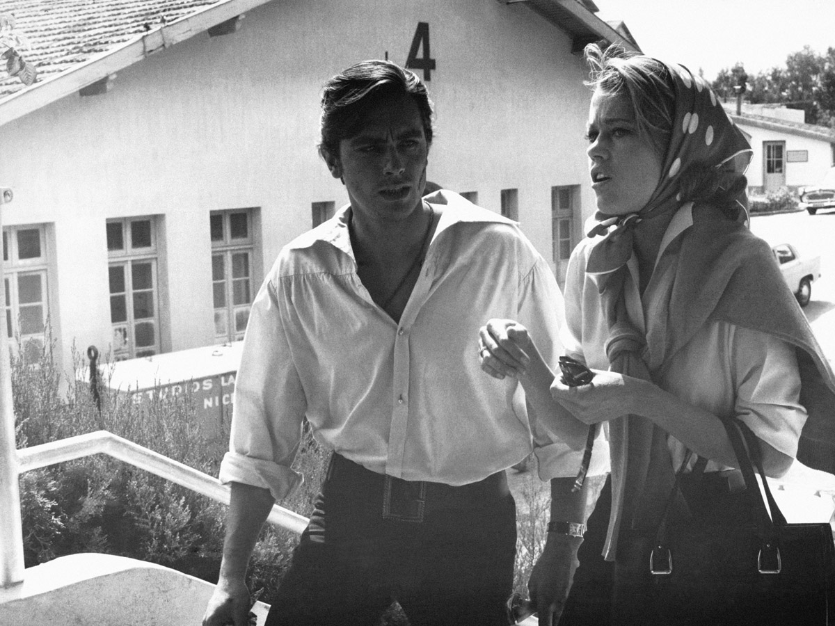 Alain Delon e Jane Fonda