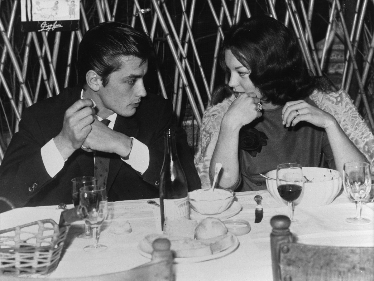 Alain Delon e Romy Schneider