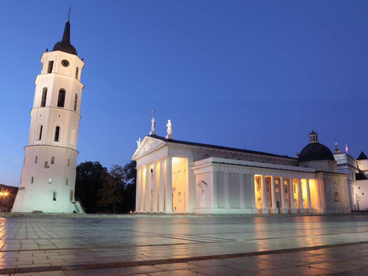 Cathedral Square in Vilnius