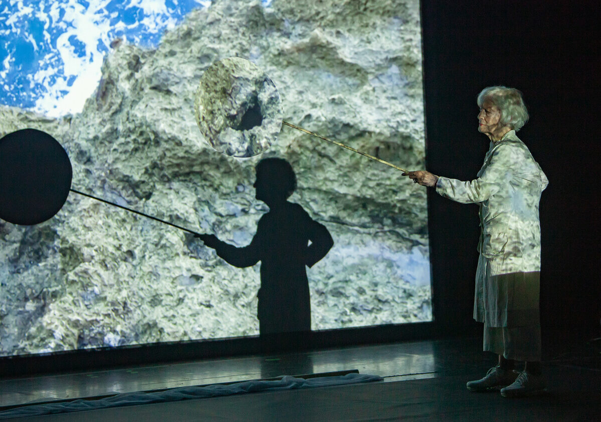 Joan Jonas, Moving Off the Land, 2016:2018. Cowell Theater, Fort Mason Center for Arts & Culture, San Francisco, 2019. Fort Mason Center for Arts & Culture:Justine Elephant.
