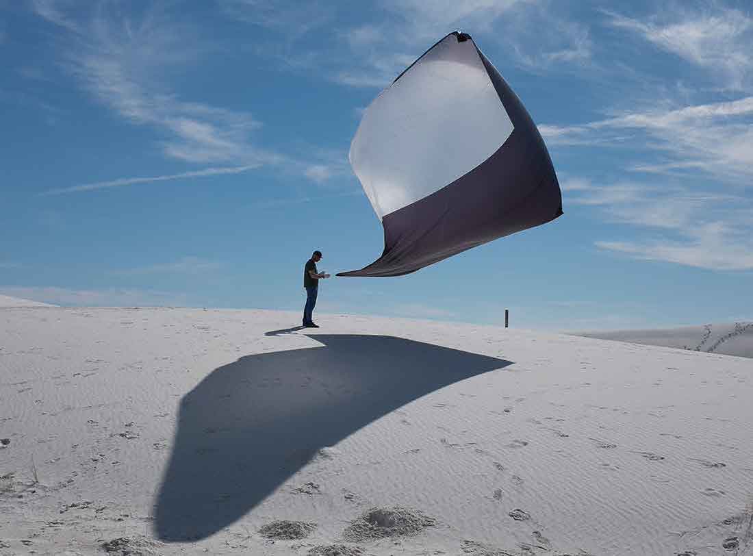 Tomas Saraceno - Aerocene, White Sands Natural Park, 2015 - Foto Studio Saraceno