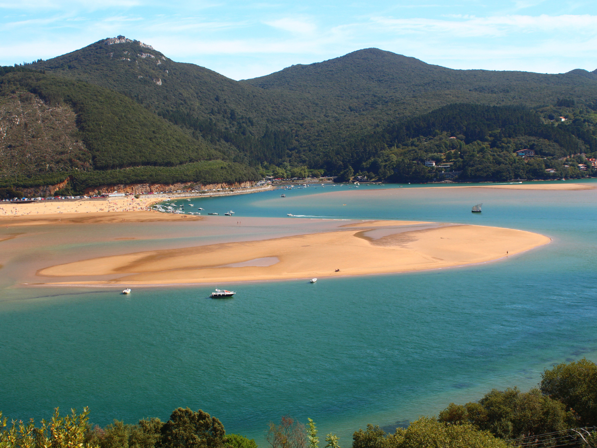 The Urdaibai Reserve, a UNESCO World Heritage Site, in the Basque Country