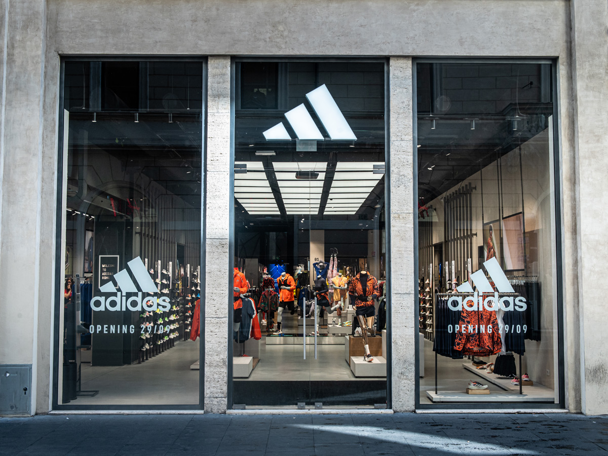 Il nuovo negozio Adidas di Roma