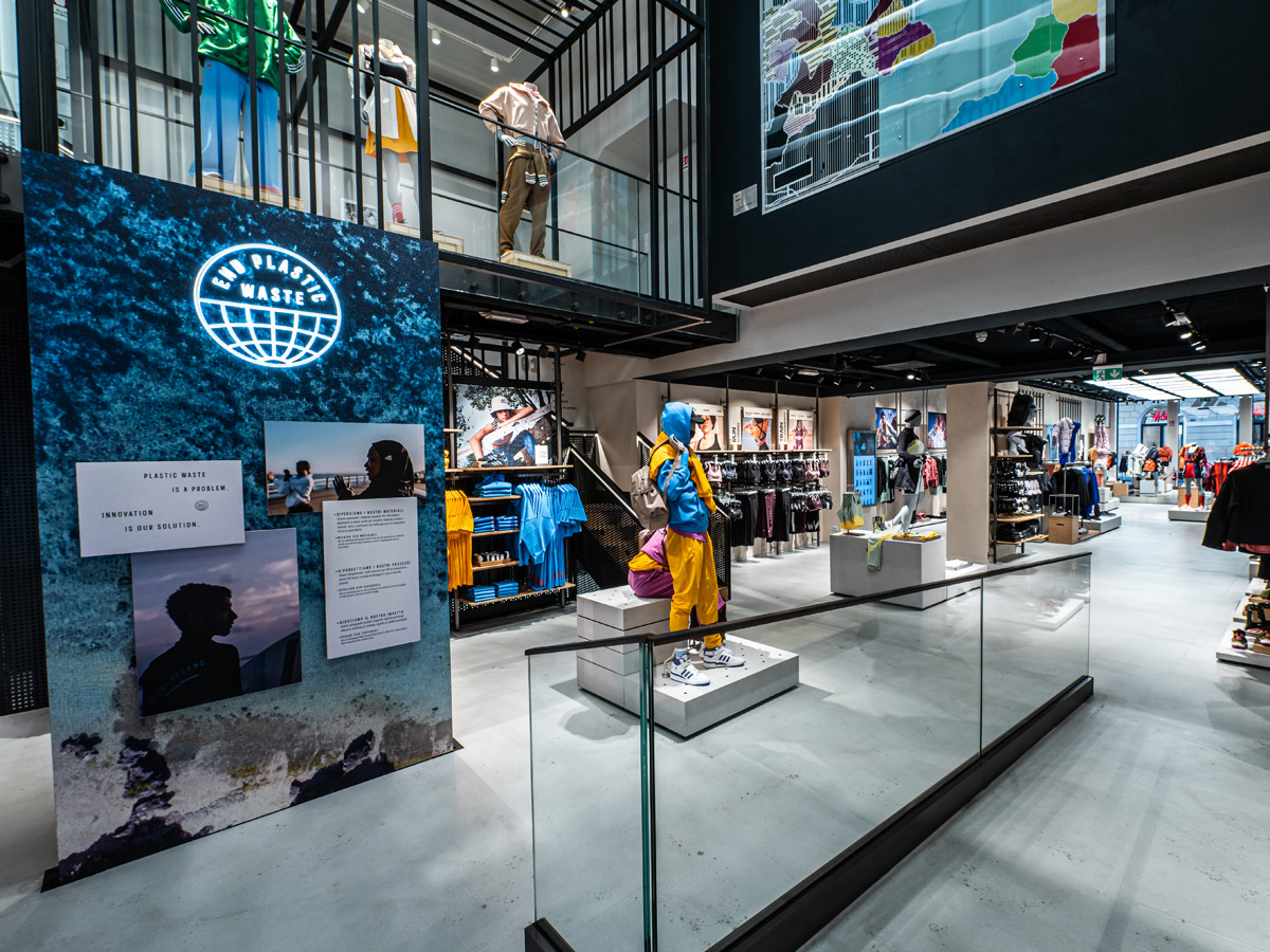 Il nuovo negozio Adidas di Roma