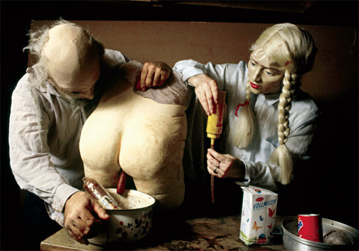 Mike Kelley and Paul McCarthy, Heidi Midlife Crisis Trauma Center and Negative Media Engram Abreaction Release Zone, 1992, still from a color video