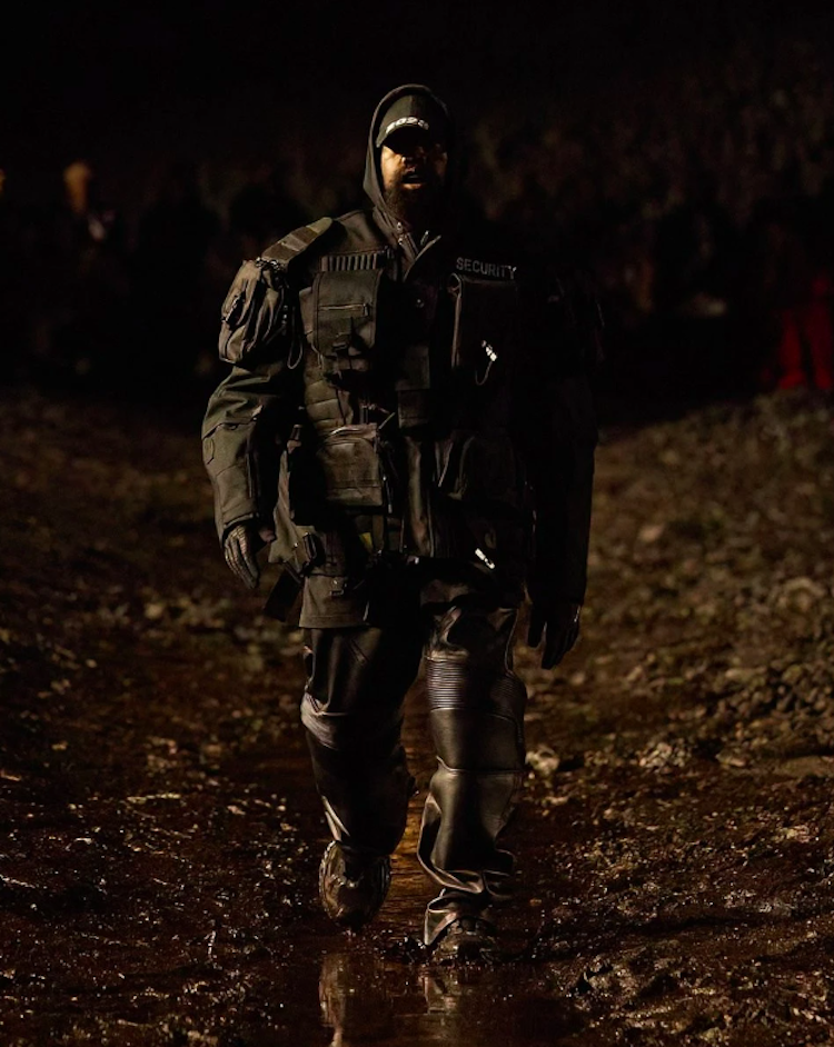 Kanye West at Balenciaga's Paris Fashion Week show 2022